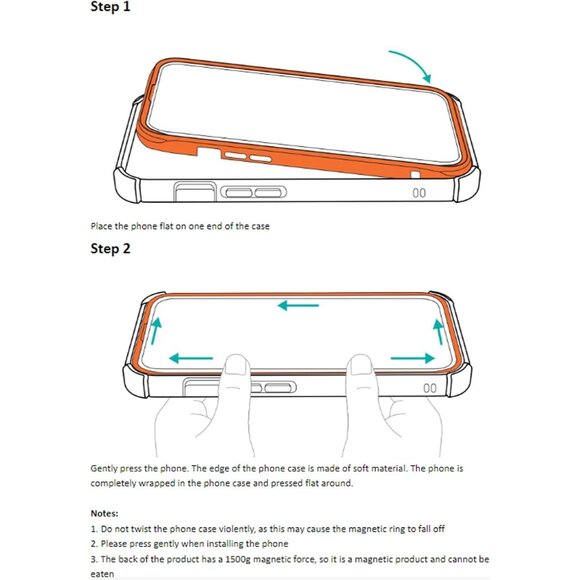 Shockproof Military-Grade Protection Magnetic Phone Case for iPhone 16 Pro Max - Picture 3 of 9
